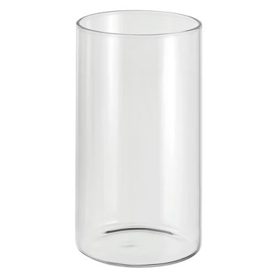Unique Bargains High Borosilicate Glass Wear Resistant Clear Cylinder Vase 5.9"x3.1" | Target