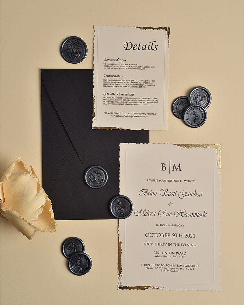 Floral Wax Seal Sticker: Custom Wedding Initial Monogram - Etsy Canada | Etsy (US)