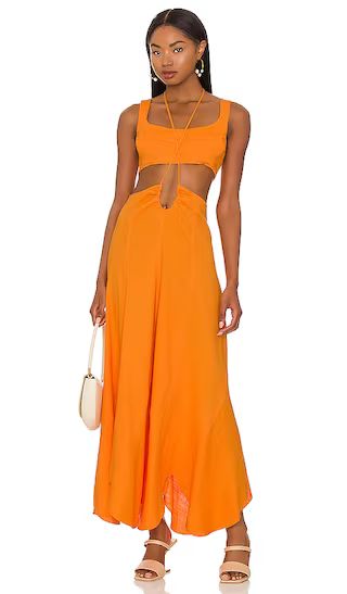 Eileen Dress in Apricot | Revolve Clothing (Global)