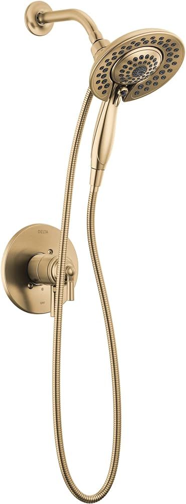 Delta Faucet Saylor 17 Series Gold Shower Valve Trim Kit with In2ition 2-in-1 Shower Head with Ha... | Amazon (US)