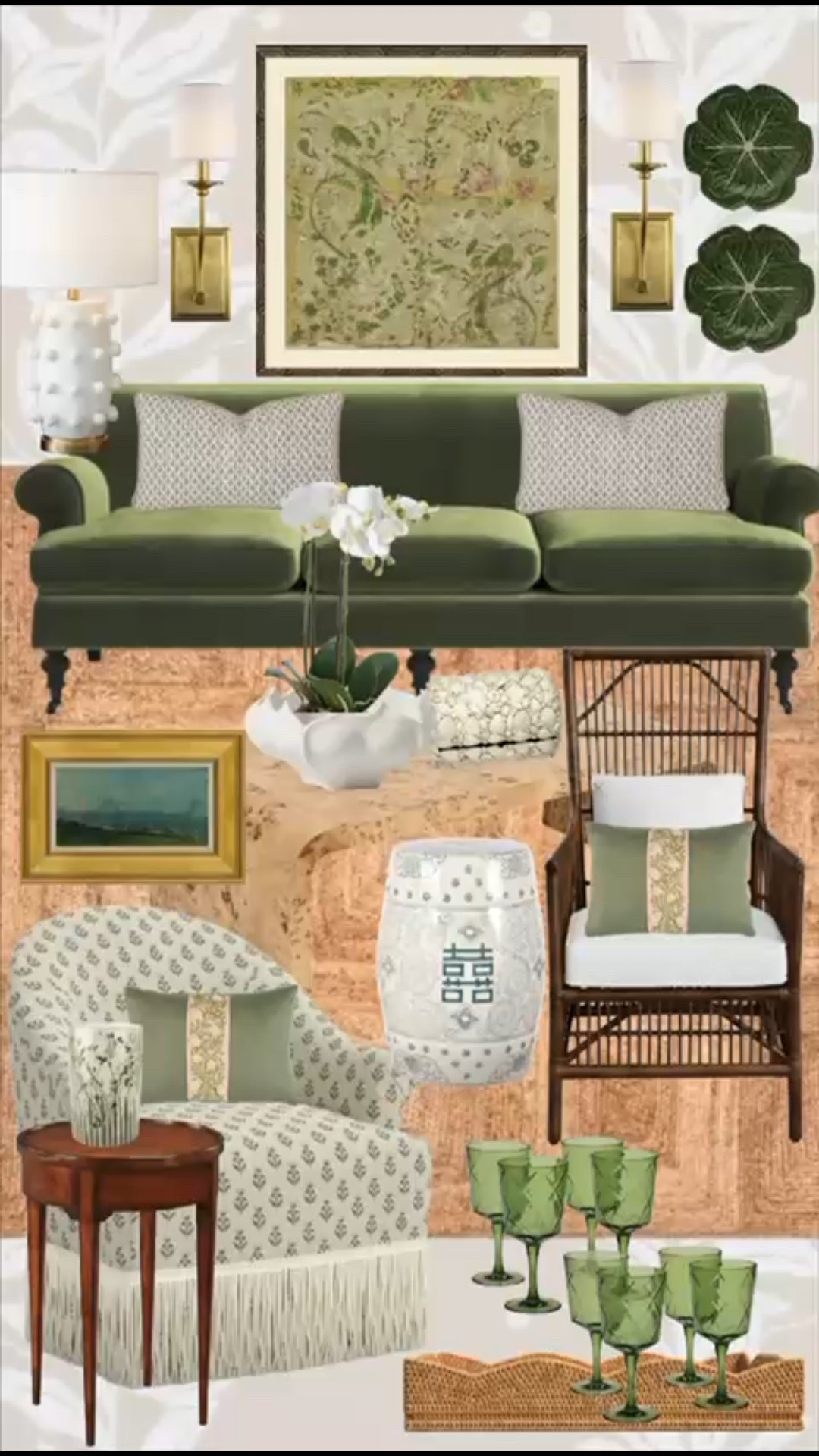 Wayfair Home Decor finds I’m loving for Fall! 

Green sofa, home decor, orchid, artwork, side table, console table, chairs, garden stool, side table, cabbage, traditional home decor, sisal rug, blue and white, grandmillennial home style, classic style 

#LTKHome

#LTKHome