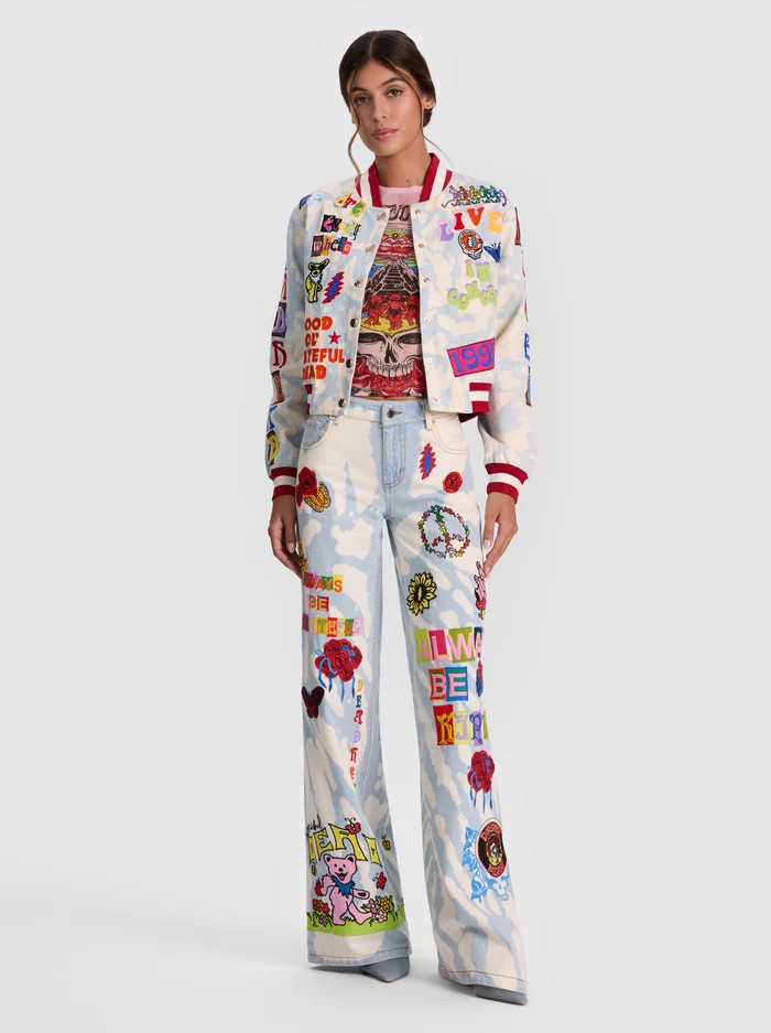 A+O X GRATEFUL DEAD AMAZING JEAN | Alice + Olivia
