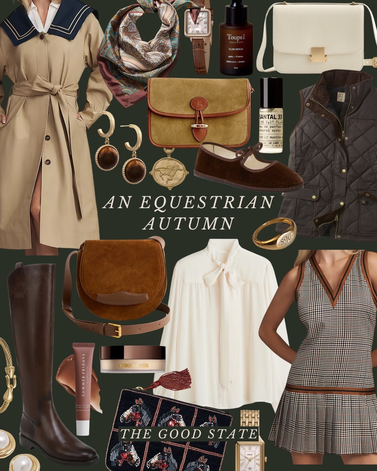 An Equestrian Autumn🍂 🐎 
This collection is for all the Ivy League girlies living their best life as the weather begins to cool down and the leaves begin to change. For the ladies whose wardrobes consist of traditional staples like a crisp white button up and a timeless blazer. This is for the Ralph Lauren lovers who appreciate a blend of casual and refined pieces. A blend of English Equestrian and Americana…with a touch of Gilmore Girls💁🏼‍♀️ The ones who love all things suede, plaid and of course good denim moment and a pair of riding boots. This is for the girlies who thrive when layering clothes and who accessorize with a silk scarf, wrist watch and leather bag. This collection is for the ladies who love quality pieces that are classic, preppy, polished and will stand the test of time and outlive the ever changing trends. This is for you, my fellow Fall girlies🍂

#ltkstyletip #ltkunder50 #amazonfashion #founditonamazon #ltksalealert #slowliving #romantizeyourlife #fall #fallstyle #fallseason #autumn #90sera #90style #90saesthetic #ralphlauren #equestrian #horserider #americana #fallfashion #falloutfit #preppyfashion #ivyleague
Wedding guest, jeans, back to school, college outfit ideas, riding boots, wedding guest dress, western style, JCrew, JCrew factory, Anthropologie, Anthro, quince, nordstrom, tuckernuck, Walmart fashion, H&M, mini dress, fall photoshoot, designer look for less, saddle bag, boots, jacket, coat, family photos outfits, madewell, Toups and co, clean beauty, Kate spade, Amazon fashion, loafers, Breda, Susan Shaw, loeffler Randall, the good state, Lauren England 

#LTKFindsUnder100 #LTKSaleAlert #LTKStyleTip