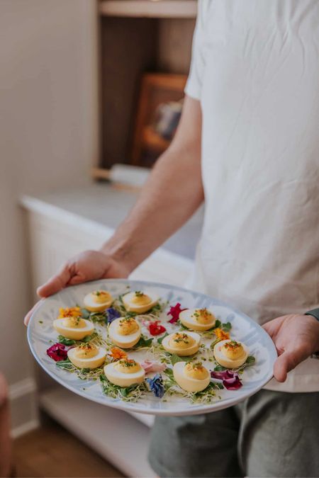 One of my favorite serving platters! Perfect for Spring. See the deviled egg recipe on chrislovesjulia.com!

#LTKhome #LTKFind #LTKSeasonal
