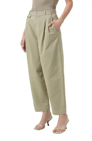 AGOLDE Becker Cotton Barrel Leg Chinos in Dill at Nordstrom Rack, Size 31 | Nordstrom Rack