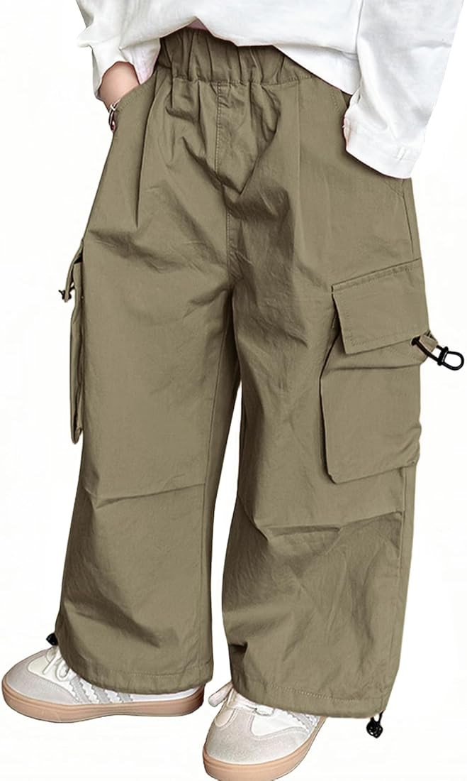 BINIDUCKLING Toddler & Girls Baggy Cargo Pants Parachute Kids | Amazon (US)