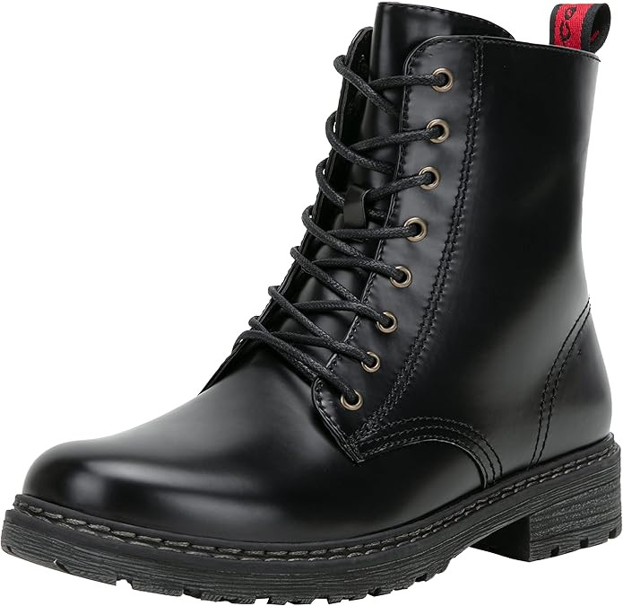 Vepose Women's 9622/23 Fashion Ankle Boots Classic Lace Up Combat Boots | Amazon (US)