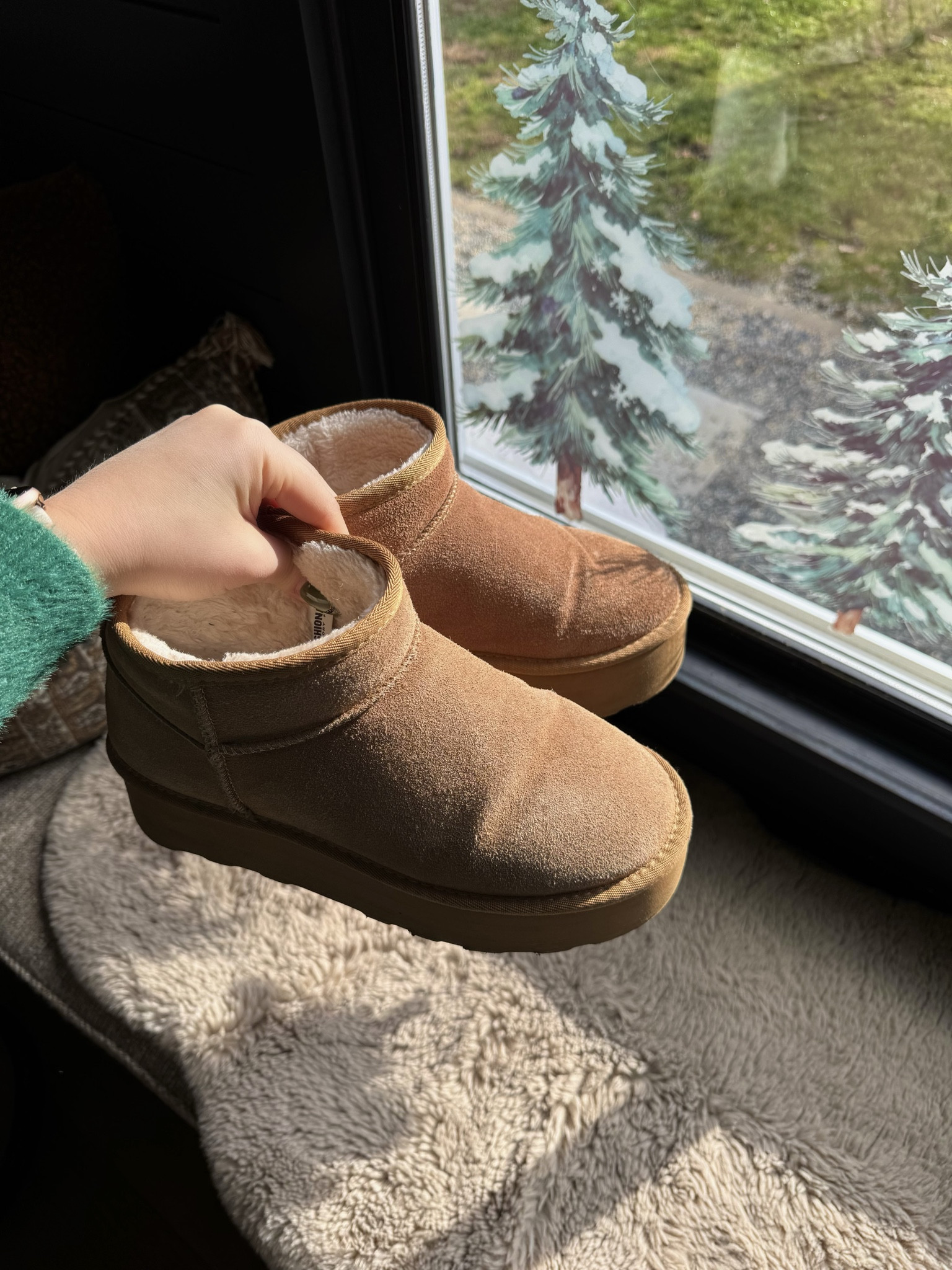 My favorite furry boots. better than the real thing! 

 #LTKGiftGuide #LTKSeasonal #LTKFindsUnder100