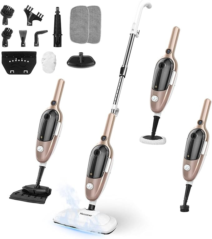 Steam Mop - All-in-one Powerful Handheld Steam Cleaner Detachable Floor Steamer with 11 Accessori... | Amazon (US)