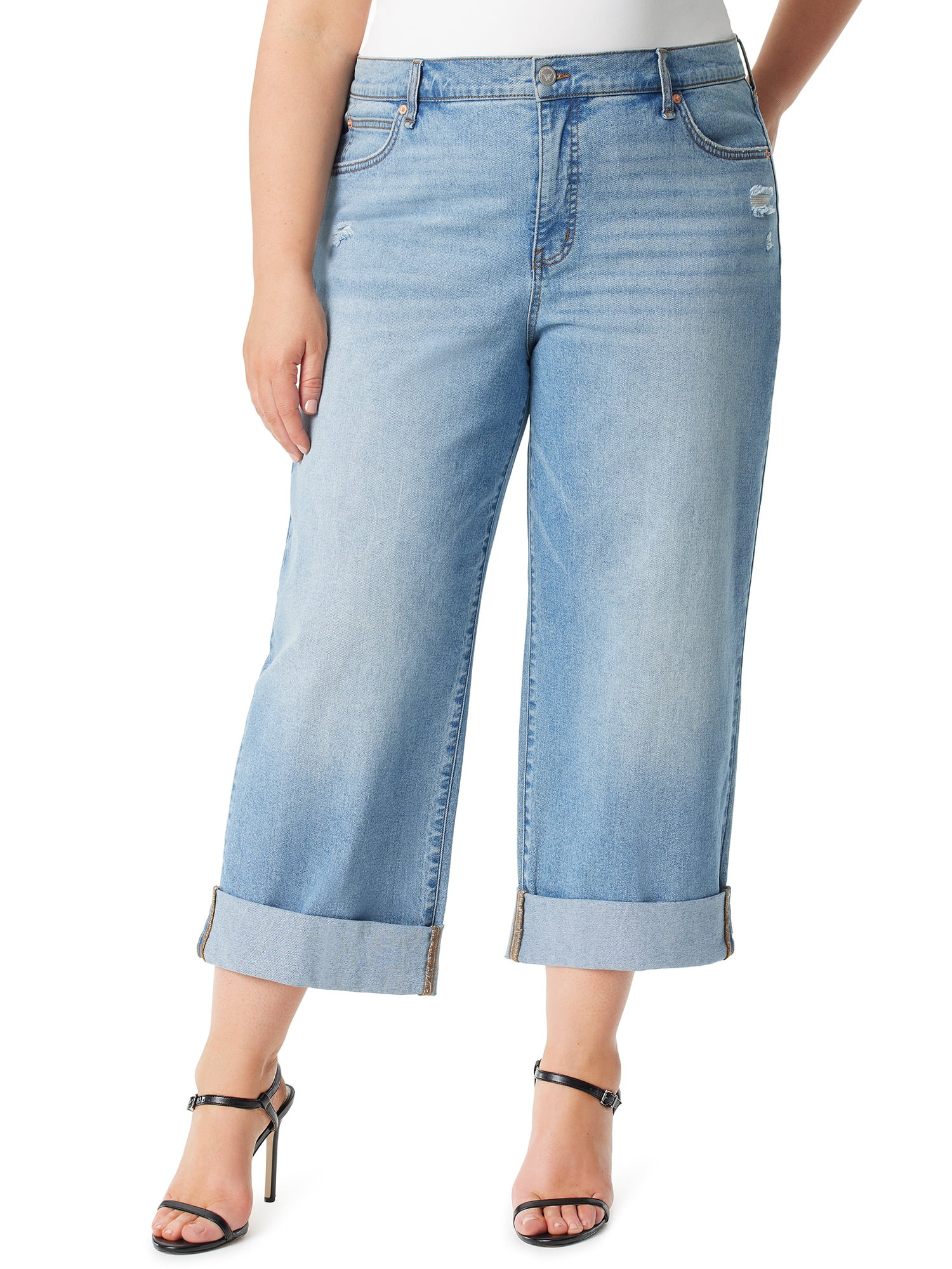Jessica Simpson Women's and Women's Plus  Zinnia Boyfriend Jeans | Walmart (US)