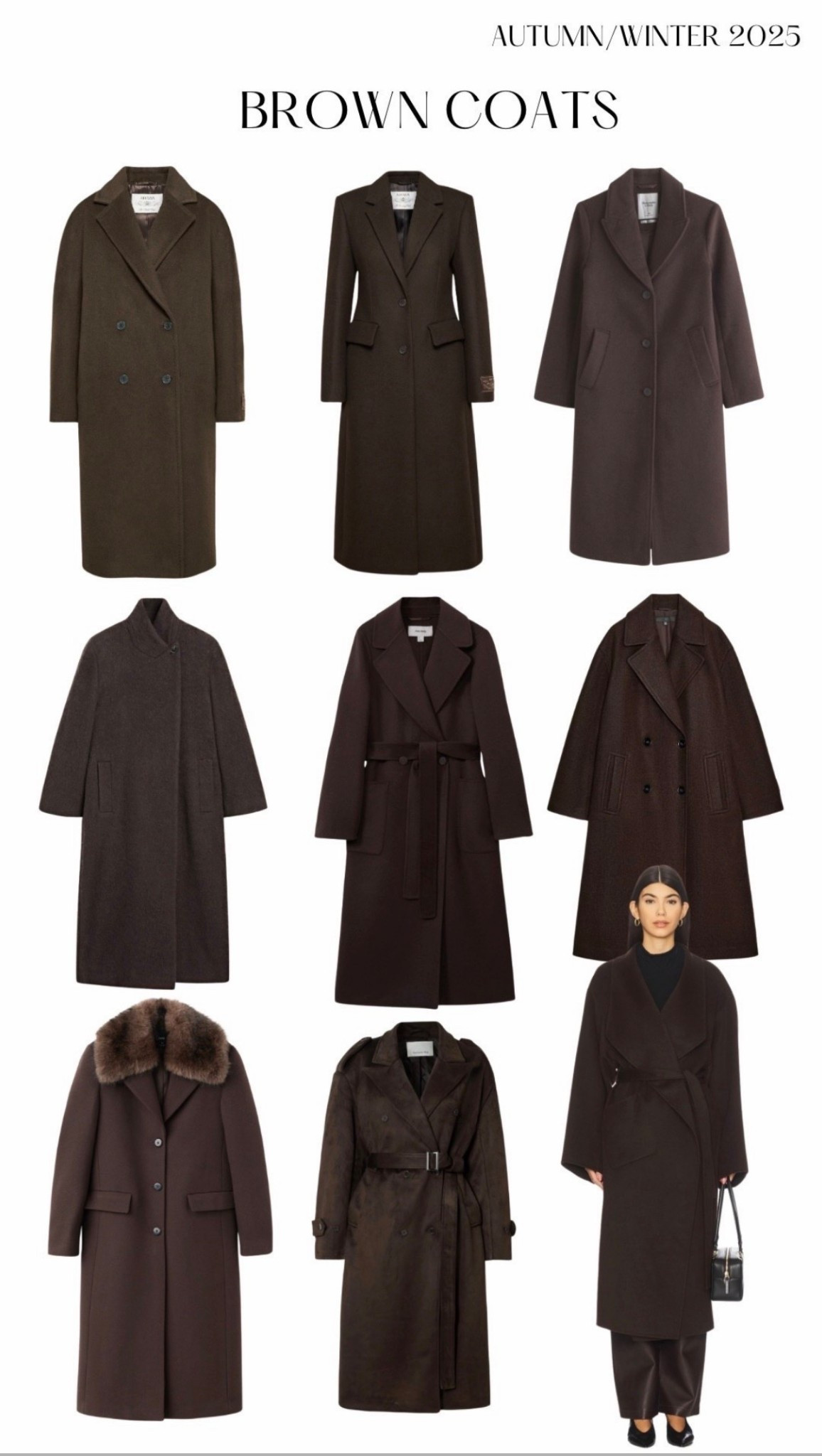 Fall/Winter 2025-2026 Trends: Dark Brown Coat 

#coat #winter #fall #brown #darkbrown #espressobrown #chocolatebrown #trends #coats 

#LTKWorkwear #LTKSeasonal #LTKCyberWeek

#LTKFindsUnder100 #LTKFindsUnder50 #LTKWorkwear