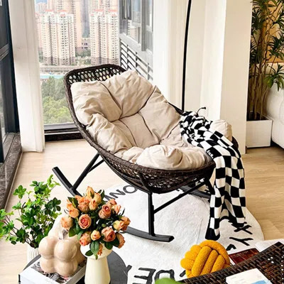 Leisure Balcony Living Room Home Rocking Chair Rocking Chair | Wayfair North America