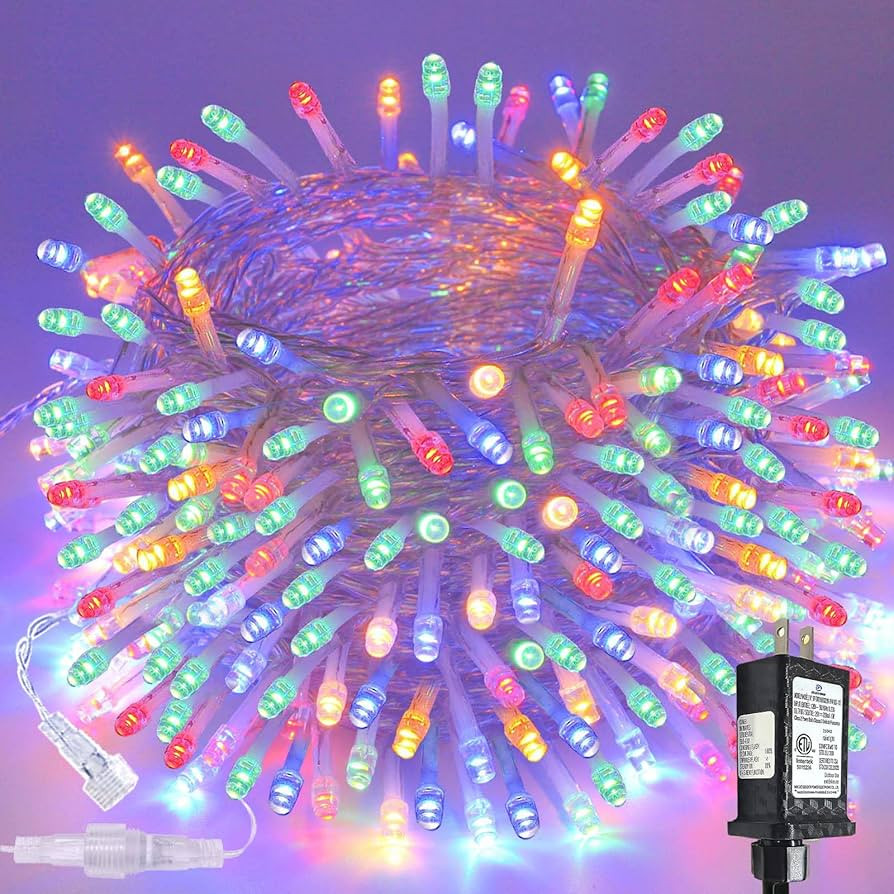 Connectable 200 LED Christmas Lights Indoor Outdoor with Timer, 66FT 13 Modes Multicolor String L... | Amazon (US)