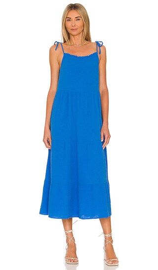 Rails Valeria Midi Dress in Blue. - size M (also in L, S, XL) | Revolve Clothing (Global)