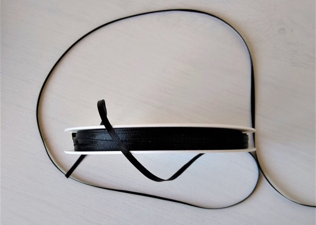 3 Mm Satin Black Ribbon Thin 3 Mm Shindo Trim Black Satin Ribbon Card Making Ribbon Craft Supplie... | Etsy (US)