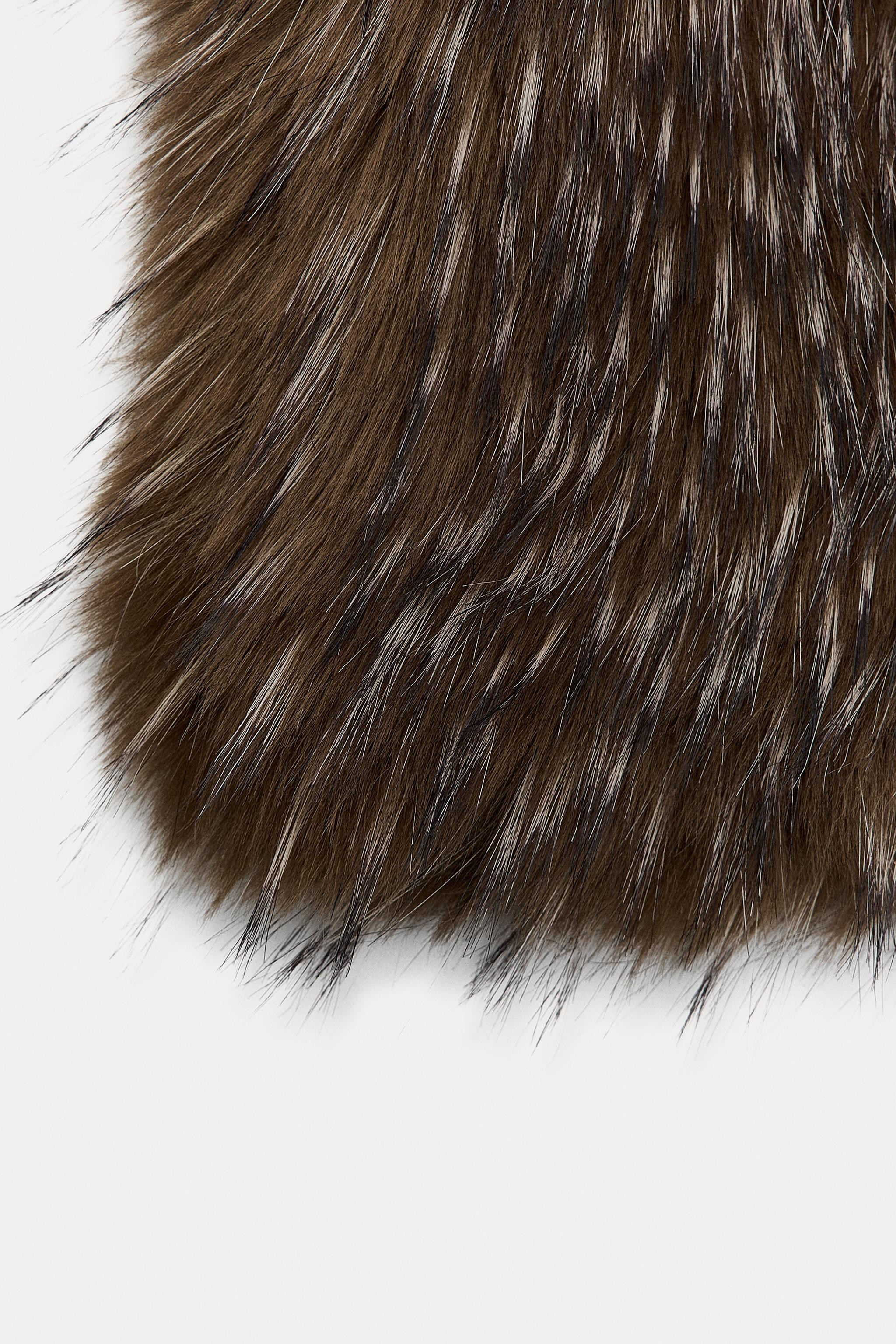 MARLED FAUX FUR SCARF | Zara US