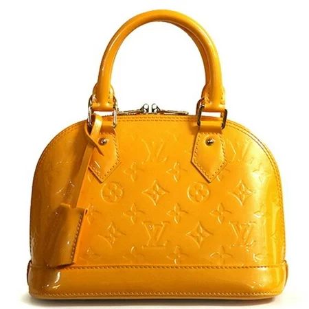 Used Louis Vuitton LOUIS VUITTON Alma BB Monogram Verni Handbag Yellow Ladies | Walmart (US)