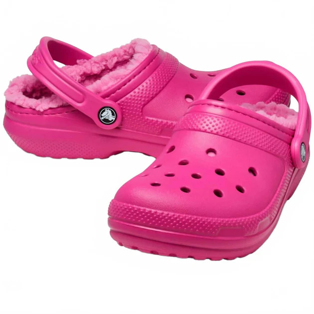 Unisex Classic Lined Fuzzy Slippers Clog In Fuchsia | Shop Simon