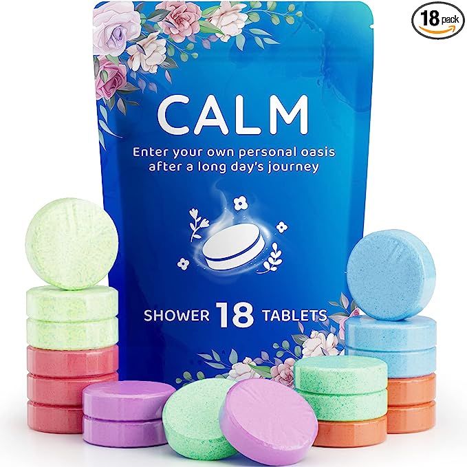 18-Pack Shower Steamers Aromatherapy-Shower Bath Bombs with Essential Oils for Self-Care and Rela... | Amazon (US)