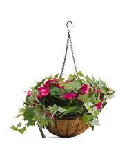 11in Morning Glory Hanging Basket | TJ Maxx