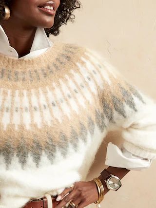 Oversized Fairisle Sweater | Banana Republic (CA)