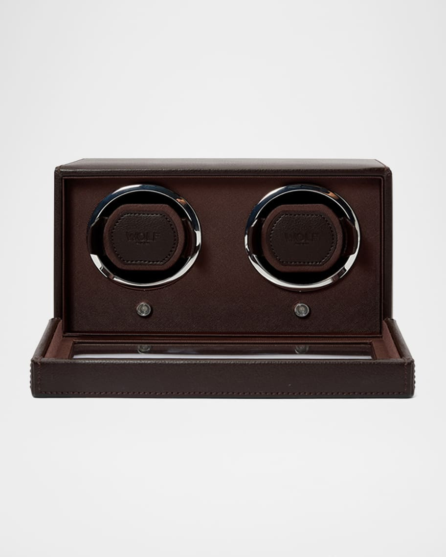 WOLF Cub Double Watch Winder with Cover | Neiman Marcus