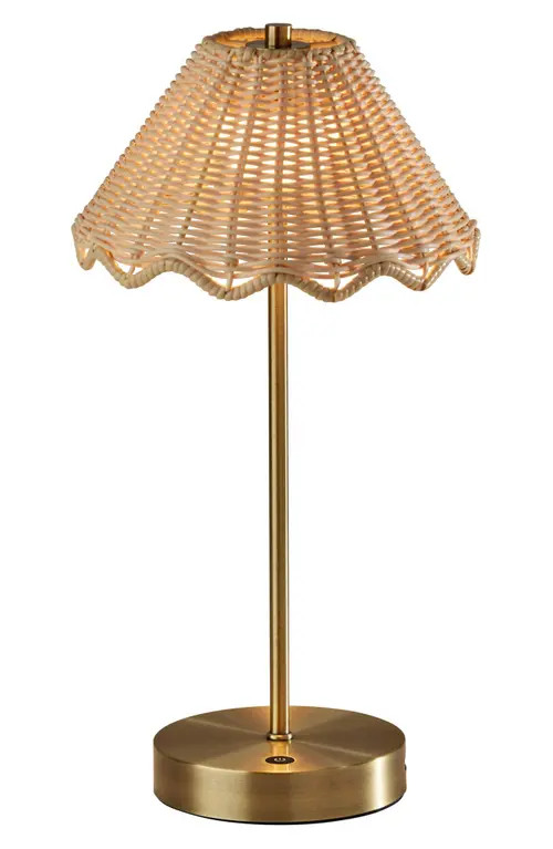 ADESSO LIGHTING Stevie LED Cordless Lamp in Antique Brass at Nordstrom | Nordstrom