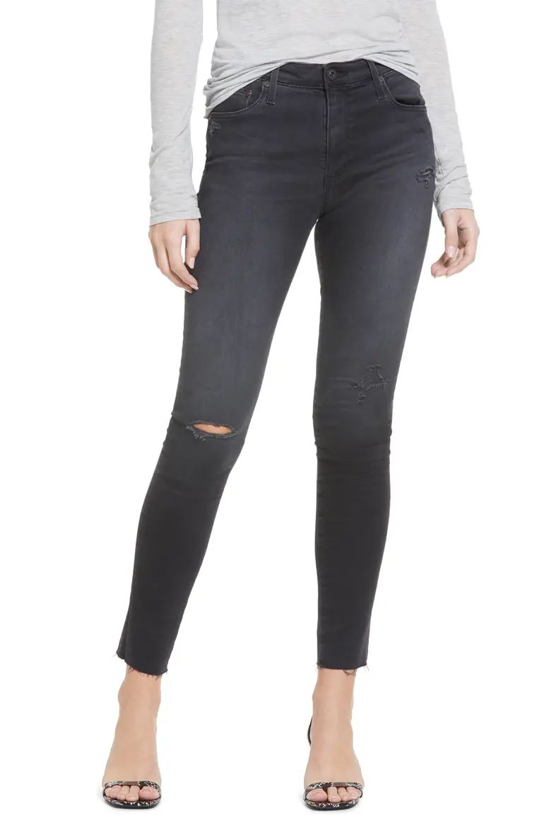 Farrah Ripped High Waist Ankle Skinny Jeans | Nordstrom