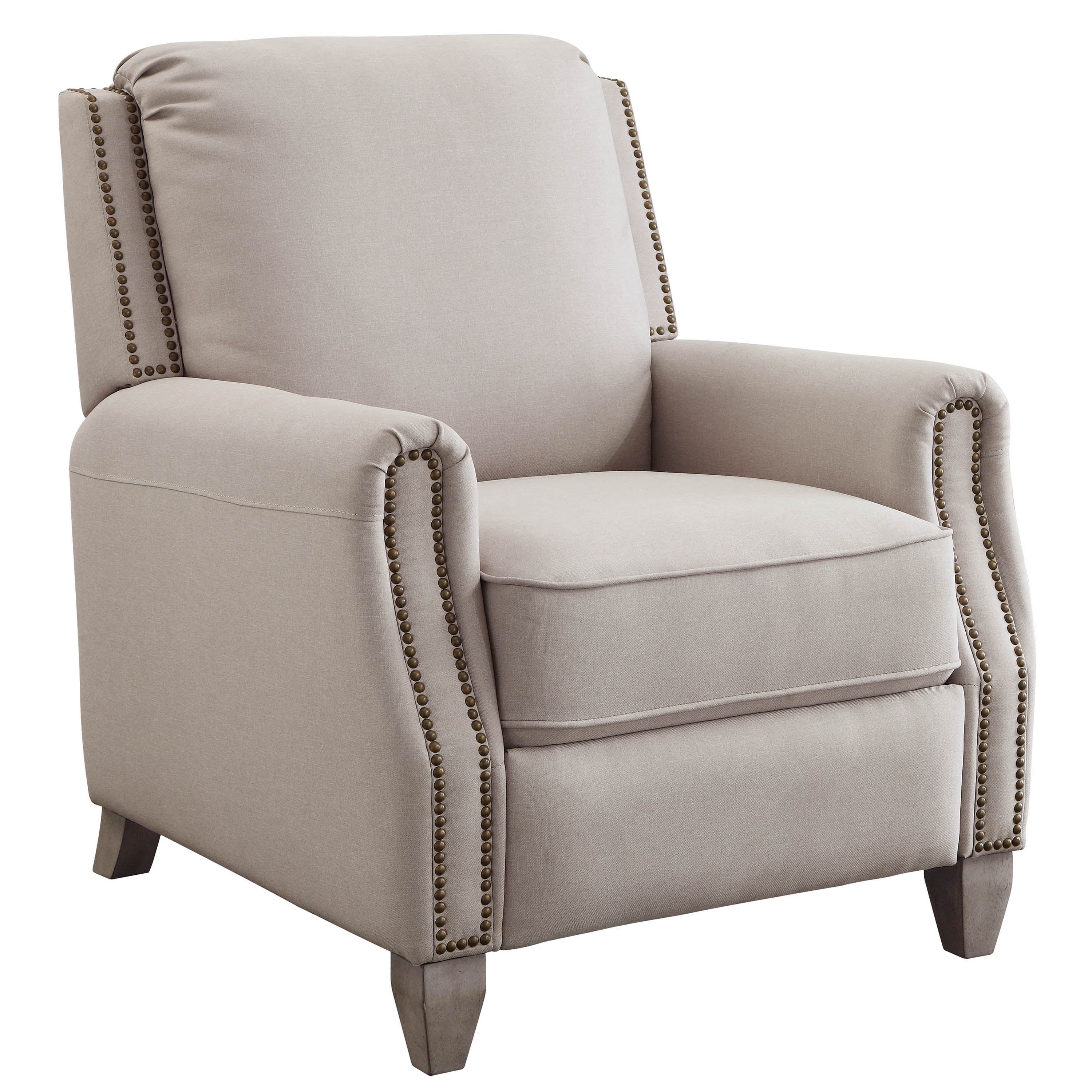 Better Homes and Gardens Pushback Recliner, Taupe Fabric Upholstery - Walmart.com | Walmart (US)