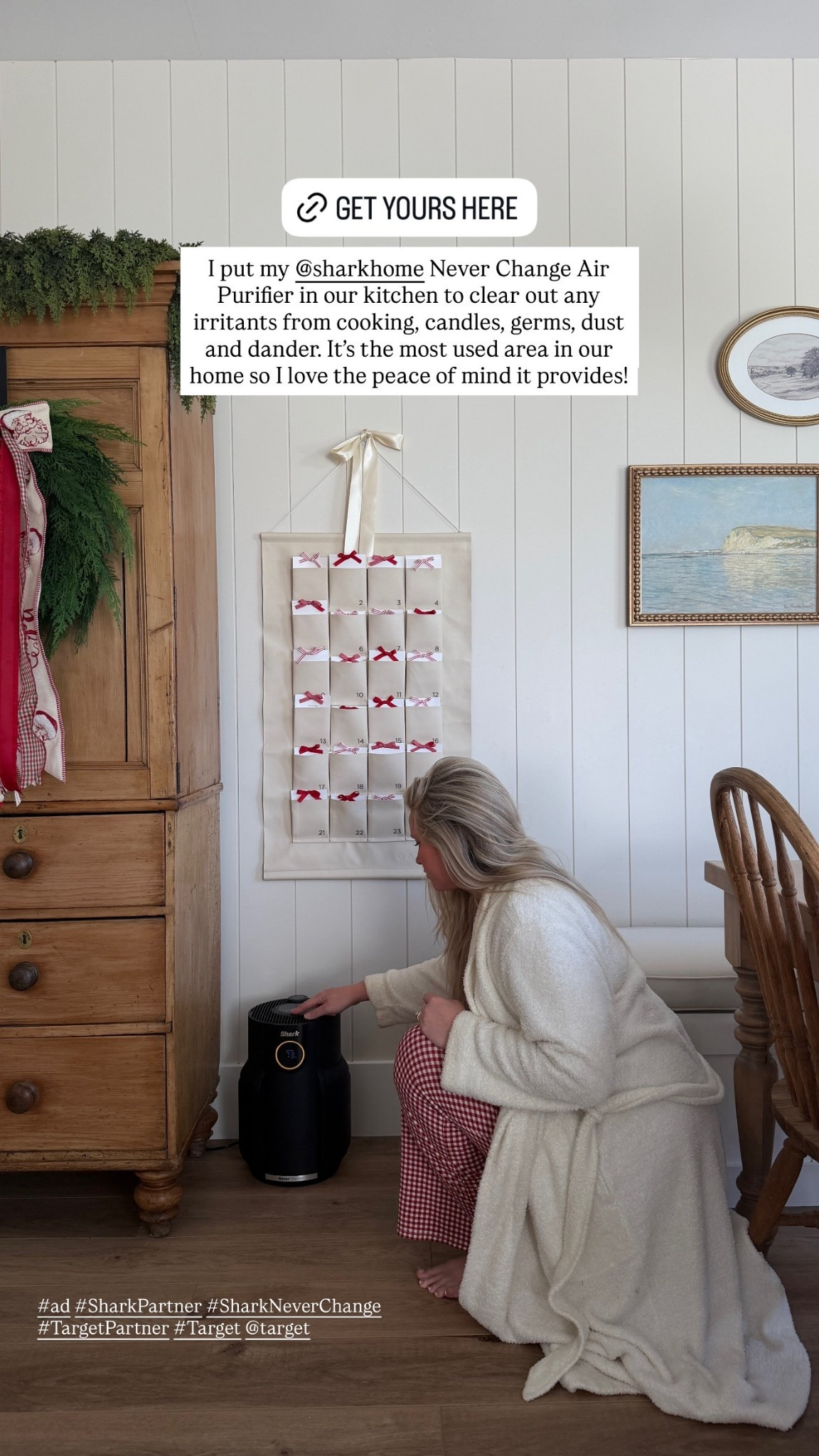 #ad Home isn’t just about how it looks — it’s how it feels.

Comment “AIR” to receive a link to the Shark Never Change Air Purifier. It gives me so much peace of mind knowing that my family is breathing in clean air - especially in our most lived in area of our home. It cleans out all the irritants caused by cooking, candles, dust, and dandruff and is super quiet while doing it. The fact that I never have to change the filter is an added bonus! 

https://liketk.it/5P1mS 
#SharkNeverChange #SharkPartner #TargetPartner #Target @sharkhome @target @shop.ltk liketkit

#LTKdayinmylife #LTKHome #LTKmomlife