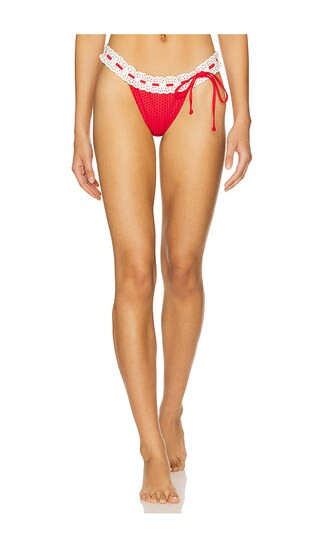 Lacey Bikini Bottom in Spice Dot Print | Revolve Clothing (Global)