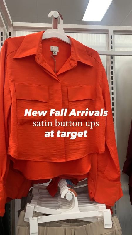 New Fall Arrival at Target 🎯 Satin Button Up! 

#LTKSeasonal #LTKFind #LTKunder50