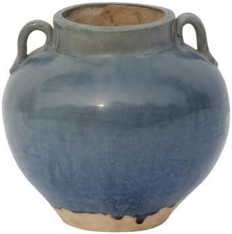 Artissance Vintage Style Ceramic Small Pot w/2 Handles, 6.7 Inch Tall, Antique Green (Size & Fini... | Amazon (US)