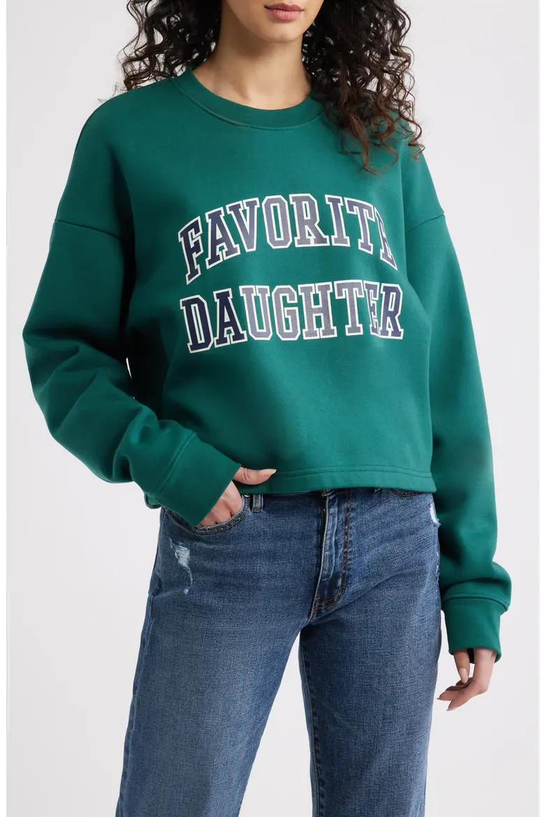 The Collegiate Logo Crop Sweatshirt (Women) | Nordstrom | Nordstrom