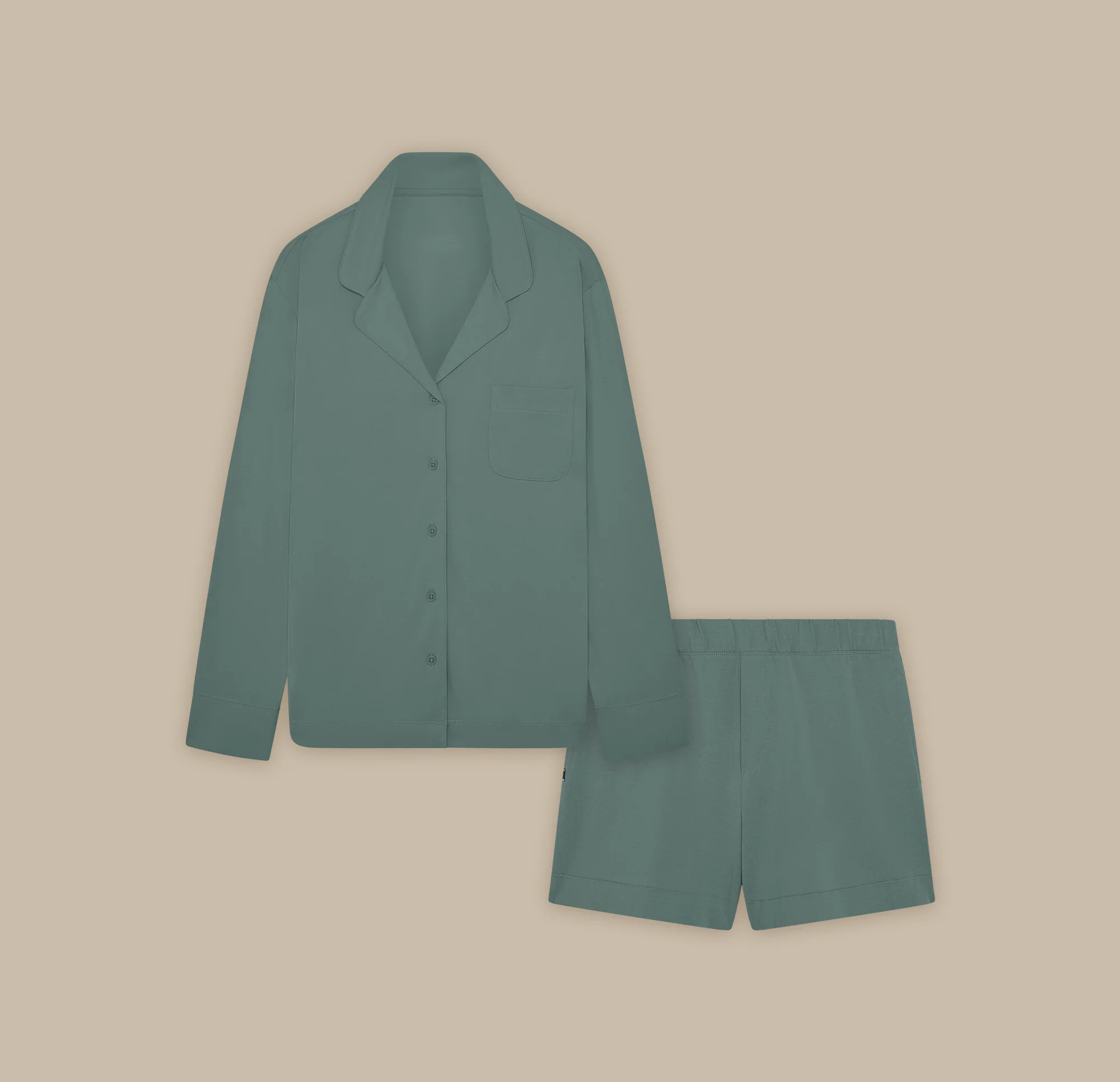 Pima Long Sleeve & Short Set | Harper Wilde