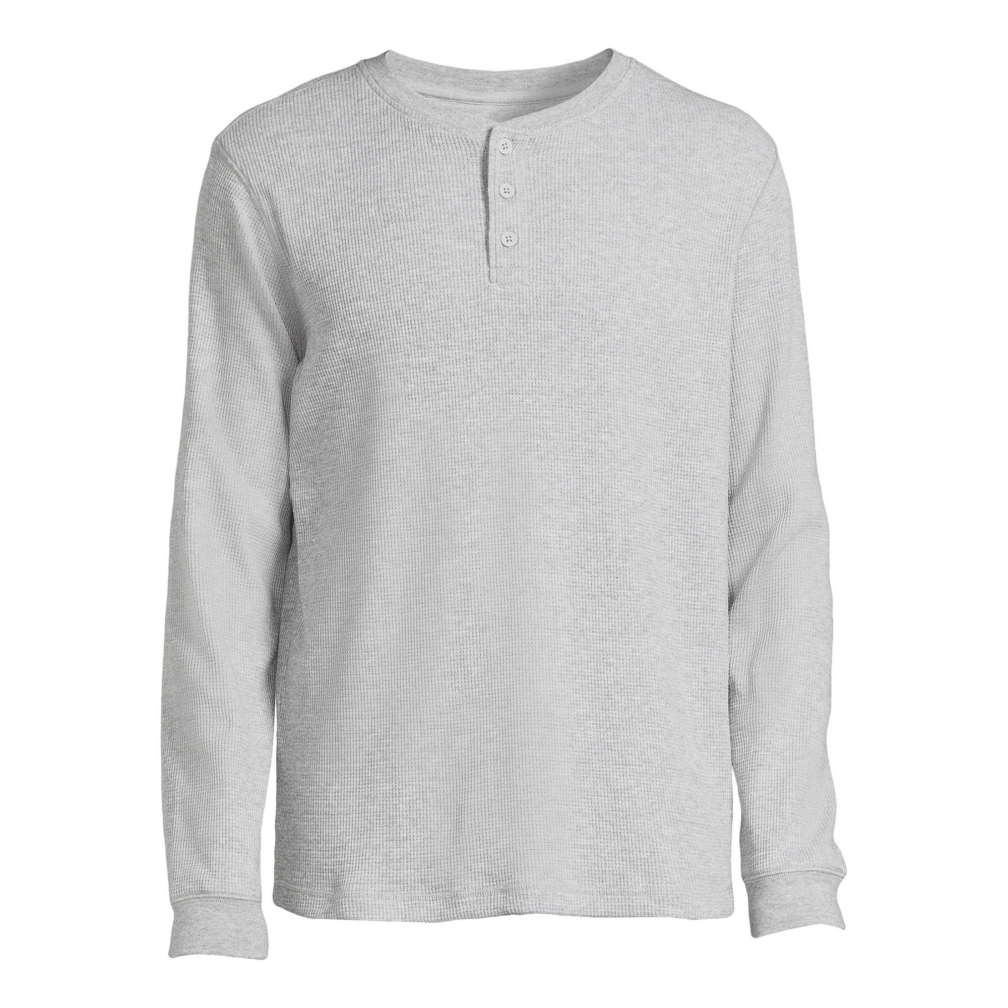 George Men's Thermal Henley Shirt with Long Sleeves | Walmart (US)