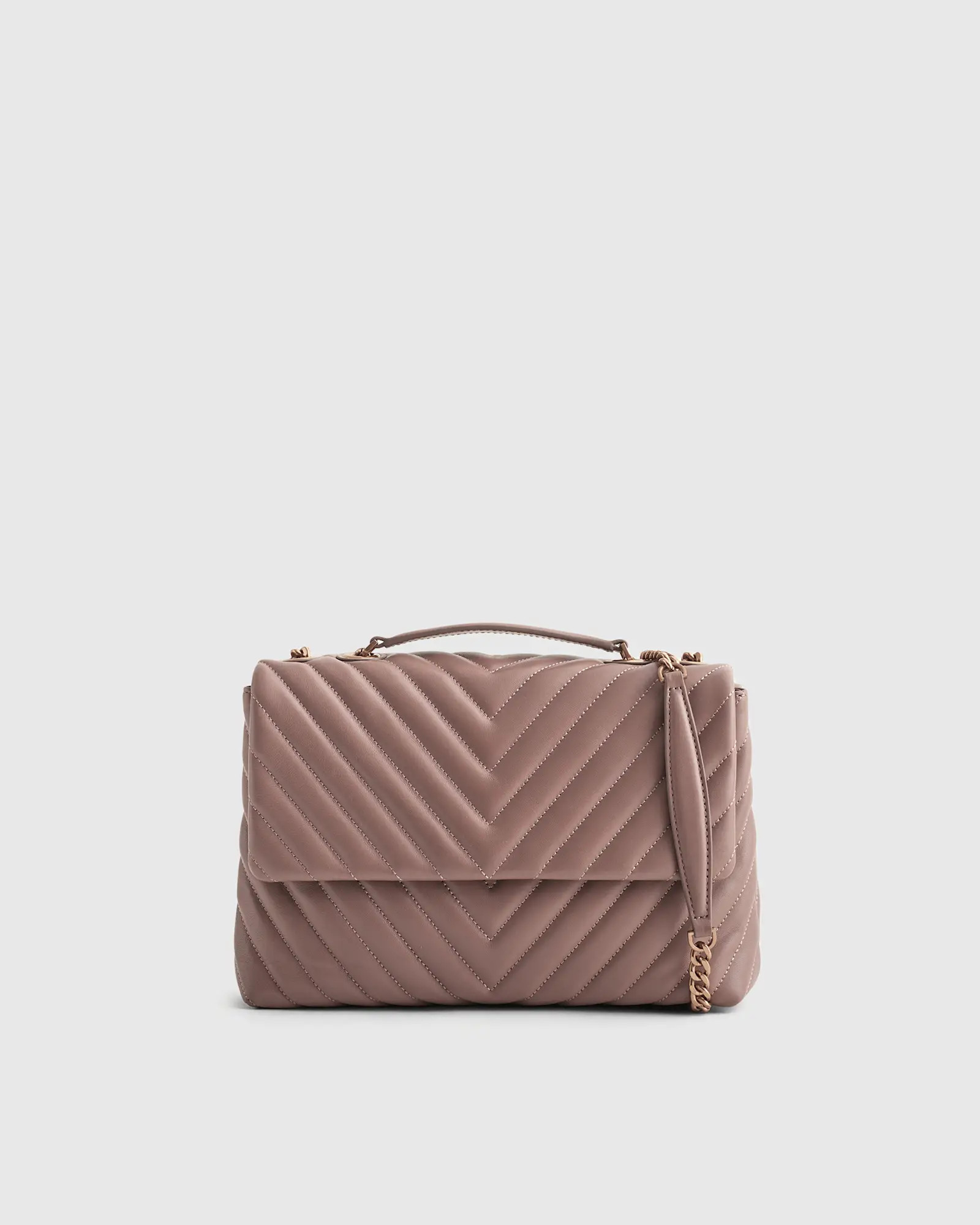 Italian Leather Quilted Convertible Shoulder Bag | Quince