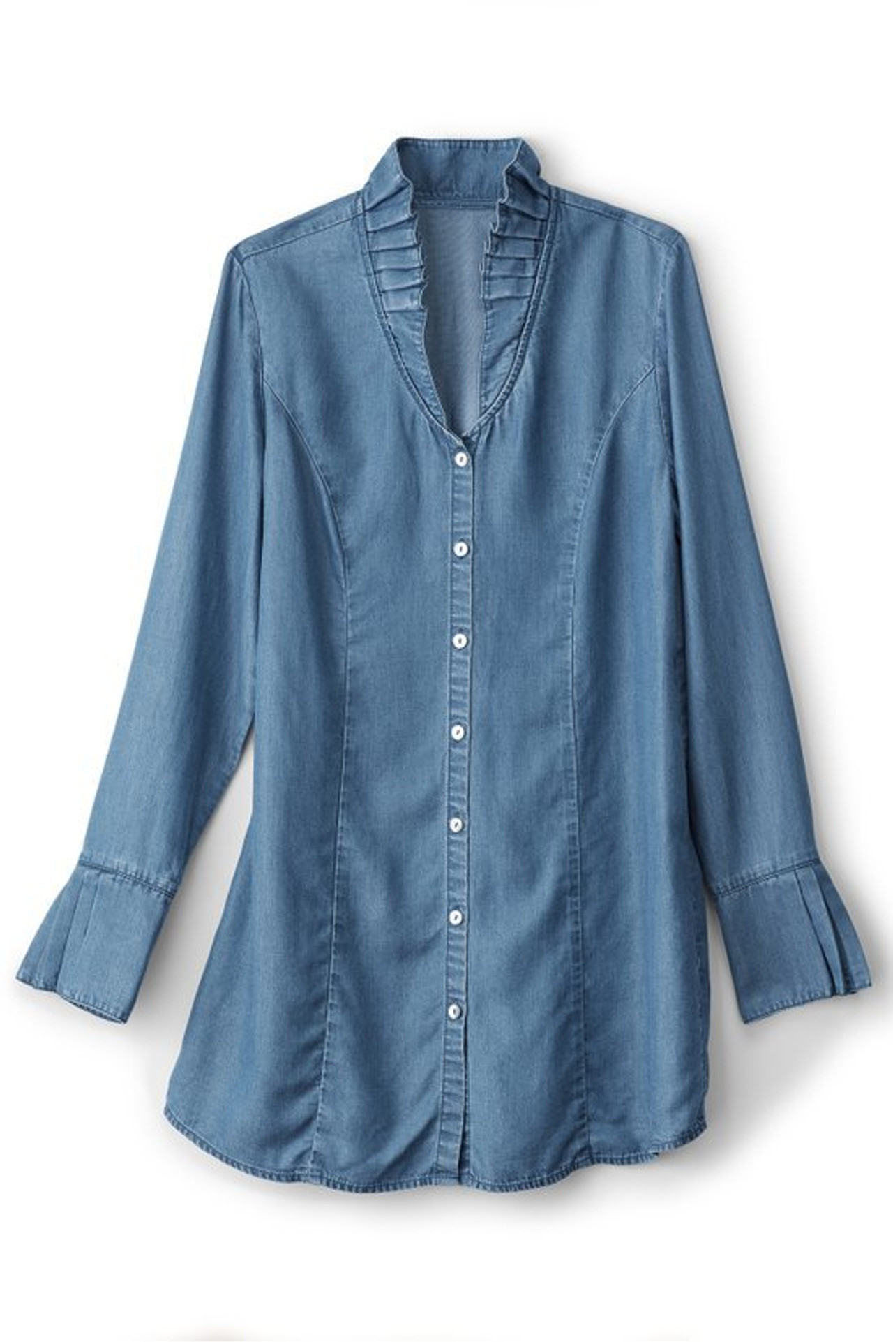 Charlize Chambray Icon Shirt | Soft Surroundings