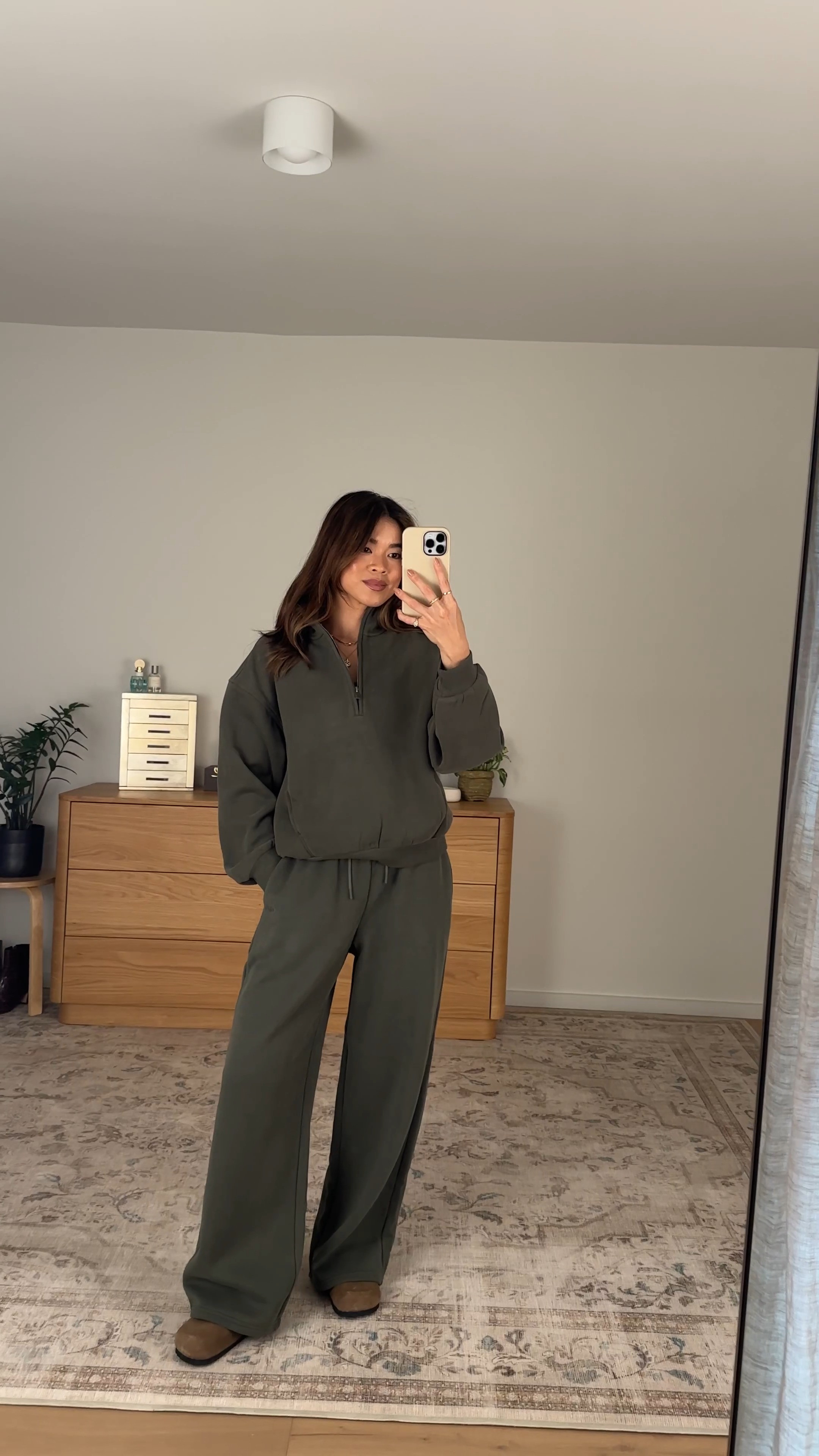 I’m obsessed with this @Vuori US set! 

Sizing info:
-Vuori Restore Oversized Half Zip
(Size Small in Army)
-Vuori Restore Straight Leg Sweatpant - Short (Size XS Short in Army)

Vuori try on, Vuori loungewear, Vuori matching set, cute matching set, cute loungewear, petite friendly sweatpants, petite loungewear, petite activewear, casual outfits, outfit of the day, green sweats, green pants, petite pants, green petite pants, fall pants, fall outfit, vacation outfit, travel outfit, best petite pants, comfy pants, fall style, petite fall style

#LTKootd #LTKSeasonal #LTKPetite