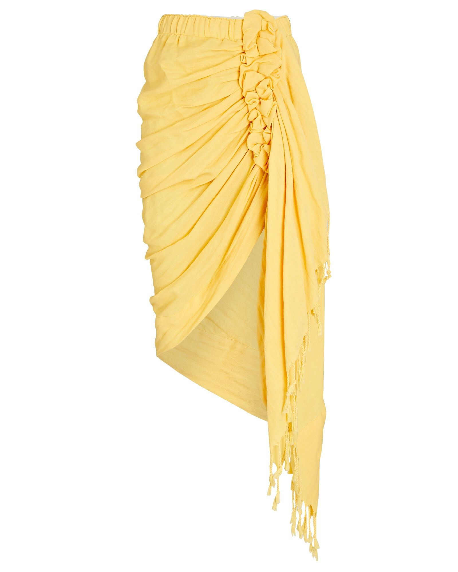 Tulum Ruched High-Low Skirt | INTERMIX