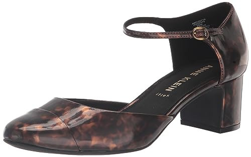 Anne Klein Women Pizetta Dress Heels, Tortoise Patent, 9.5, M | Amazon (US)