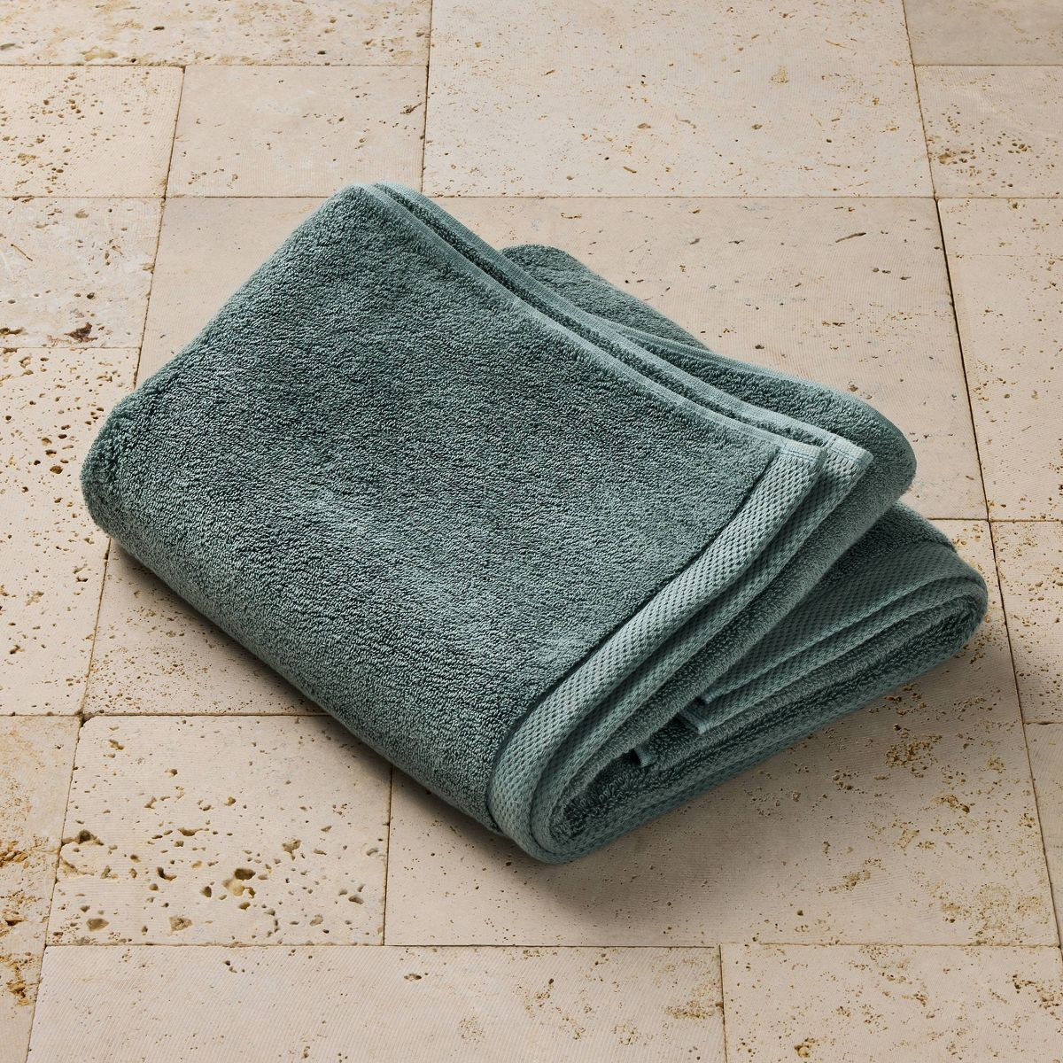 Organic Bath Towel Dark Teal Blue - Casaluna\u2122: Heavyweight Organic Cotton, Fade-Resistant, G... | Target