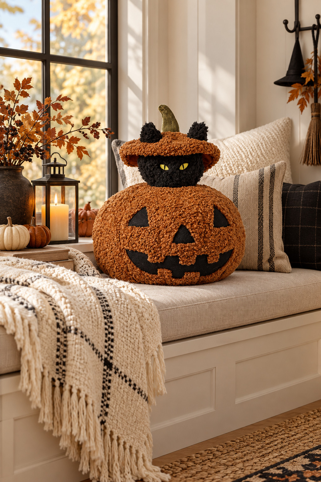 These Halloween pillow finds make seasonal decorating so easy. 🖤 Just add them to your sofa with a chunky throw and a few pumpkins and the whole room instantly feels like October. #HalloweenDecor #AmazonFinds #HalloweenPillows #FallDecorating #SpookySeasonDecor #CozyHalloweenHome #HalloweenLivingRoomIdeas #AmazonHomeDecor #OctoberAesthetic #FallHomeDecorIdeas 

 #LTKSeasonal #LTKHome #LTKSaleAlert
