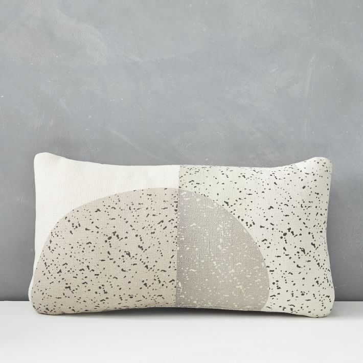 Outdoor Speckled Moon Pillow | West Elm (US)