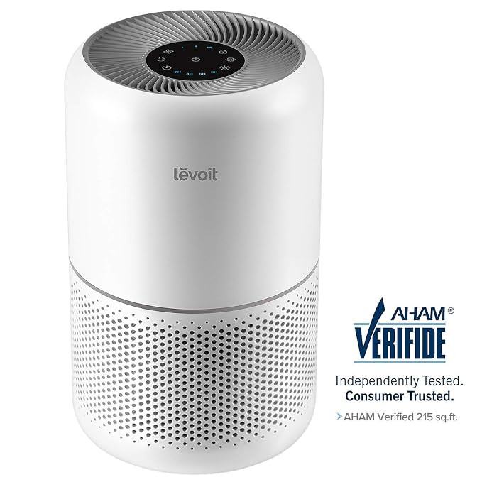 LEVOIT Air Purifier for Home Allergies and Pets Hair Smokers in Bedroom, True HEPA Filter, 24db F... | Amazon (US)
