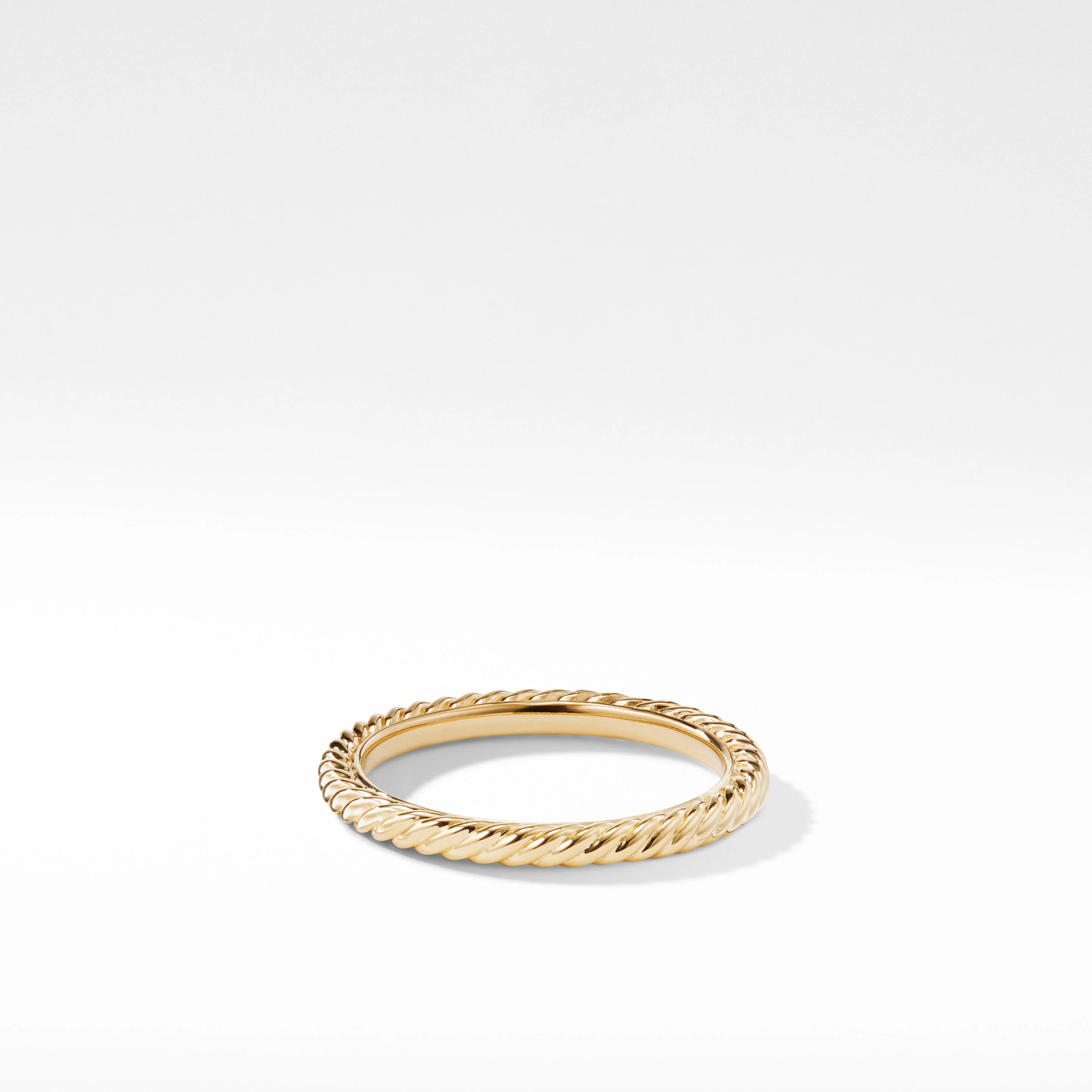 Cable Collectibles® Stack Ring in 18K Yellow Gold | David Yurman