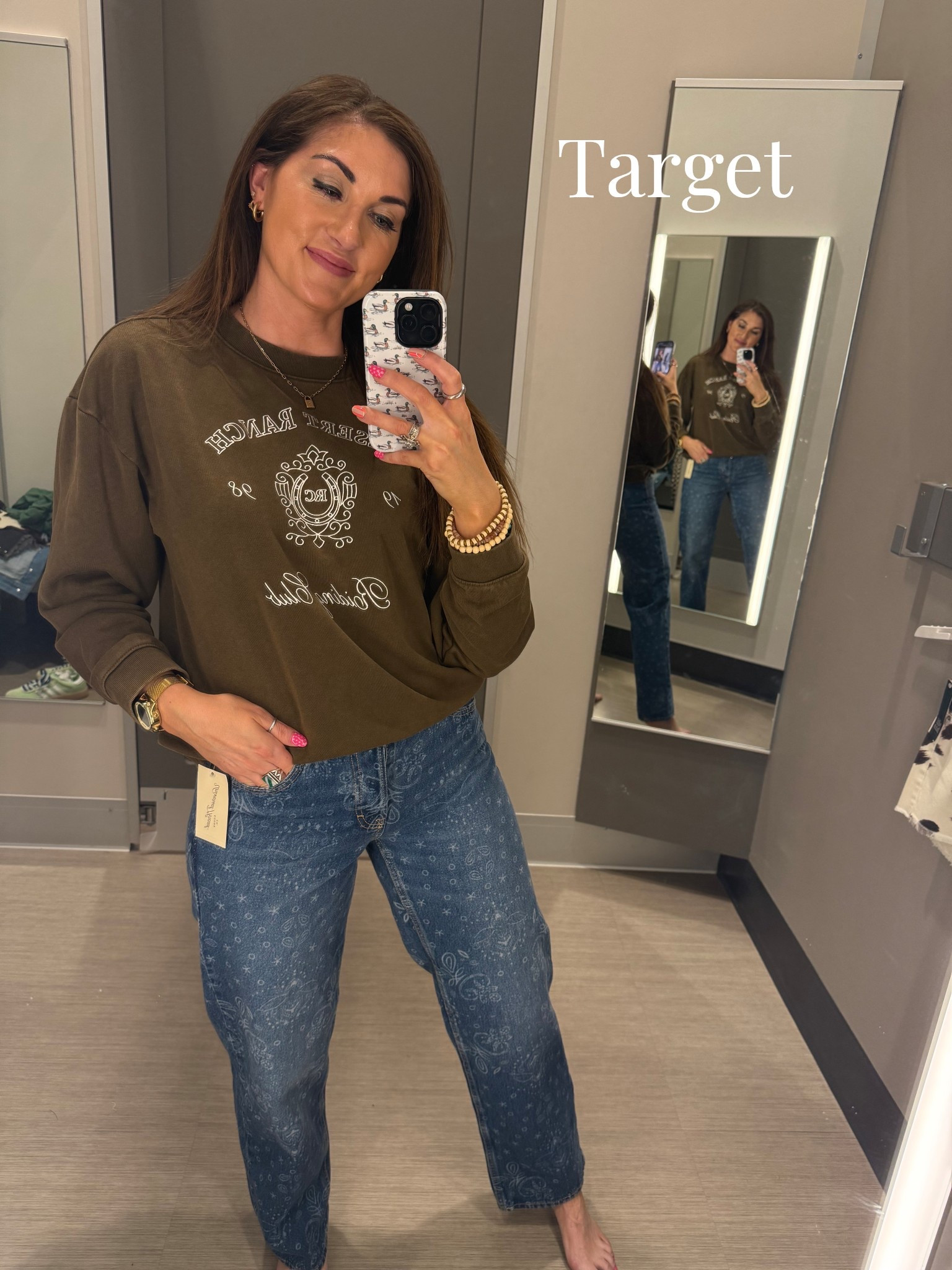 This ranch collection from Target is on point🤎 sweatshirt, paisley print jeans, and more