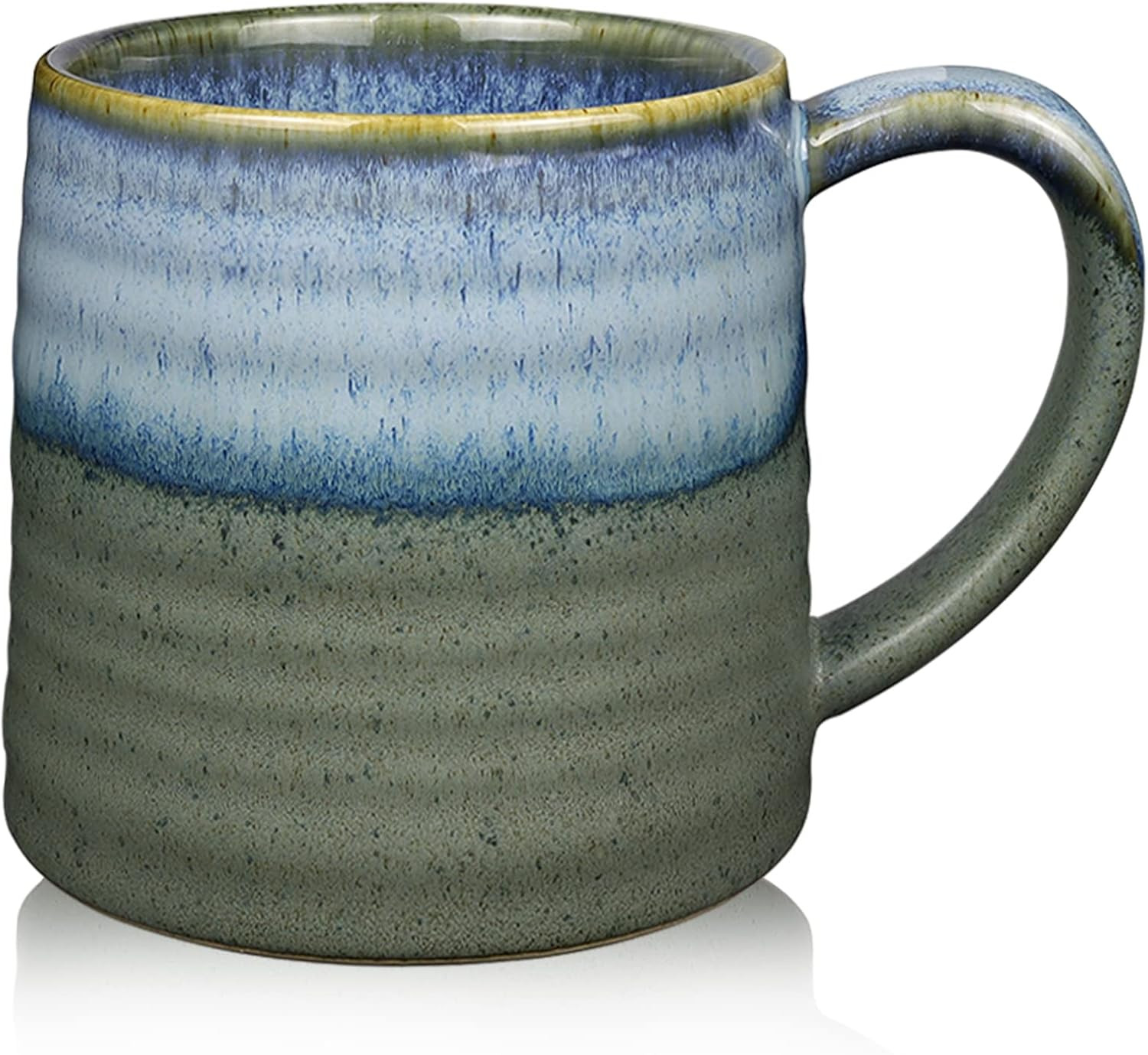 SECELES 500ml Large Ceramic Coffee Mugs Tea Cup, 18 Oz Handmade Kiln Change Glaze Coffee Cups wit... | Amazon (UK)