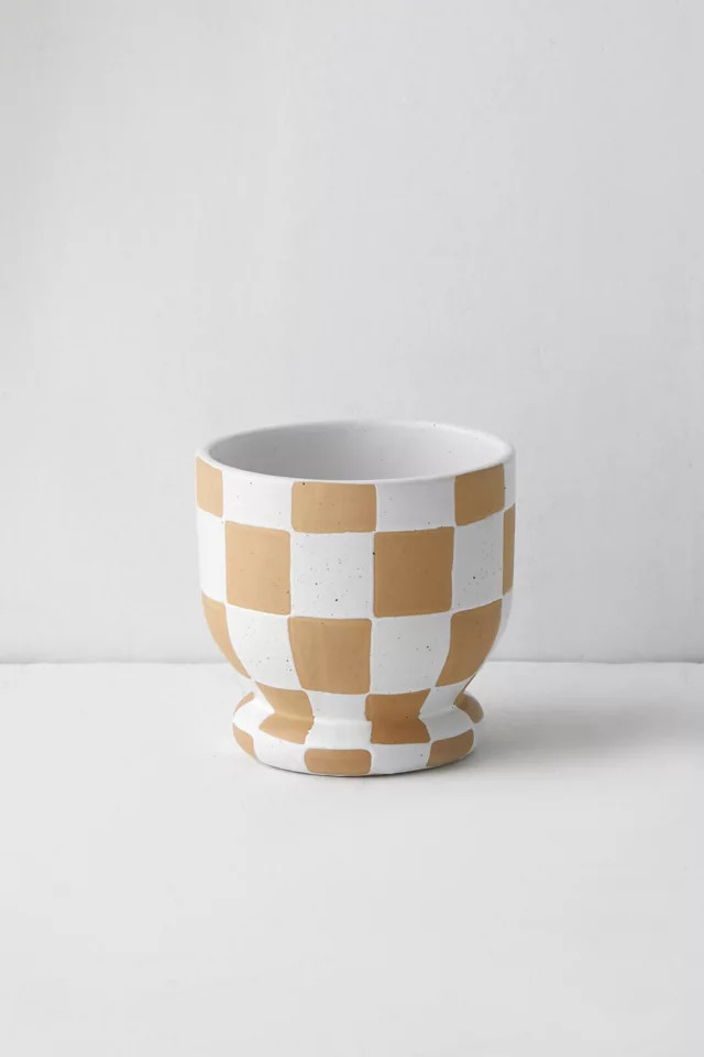 Frankie Checkered Planter | Urban Outfitters (US and RoW)
