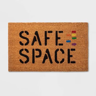 18"x30" Safe Space Doormat Rainbow - Pride | Target